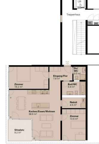 Grundriss Wohnung A 301